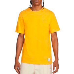 Nike Mens Athletic Sportswear T-Shirt DZ3052-739 Yellow Size Medium